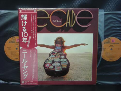 Backwood Records : Neil Young Decade Japan Orig. 3LP OBI INSERT