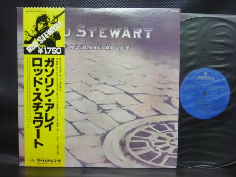 Backwood Records : Rod Stewart Gasoline Alley Japan LP YELLOW OBI