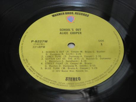 Backwood Records : Alice Cooper School's Out Japan Orig. LP OBI