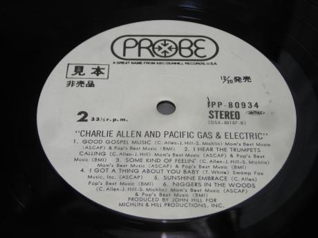 Pacific Gas & Electric Charlie Allen S/T Japan Orig. PROMO LP