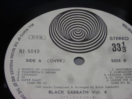 Backwood Records : Black Sabbath Vol. 4 Japan Orig. PROMO LP 