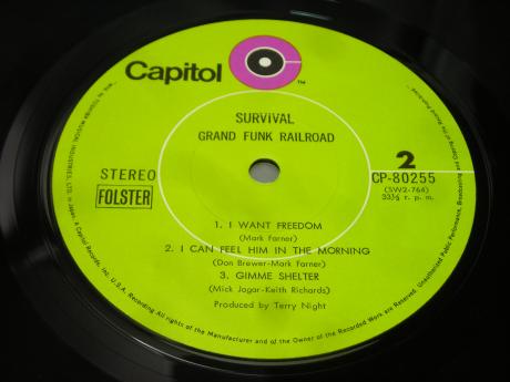 Backwood Records : Grand Funk Railroad Survival Japan Orig. Lp Obi 