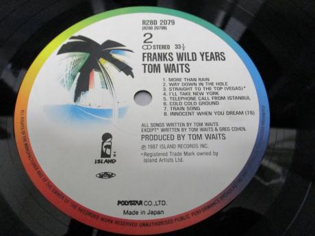 Backwood Records : Tom Waits Franks Wild Years Japan Orig. LP OBI
