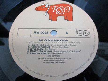 Backwood Records : Eric Clapton 461 Ocean Boulevard Japan Orig. LP 