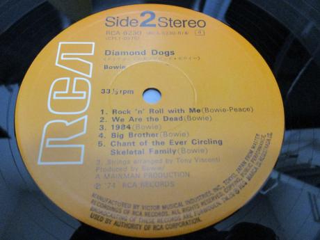 Backwood Records : David Bowie Diamond Dogs Japan Orig. LP OBI