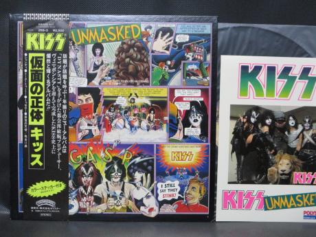 Backwood Records : Kiss Unmasked Japan Orig. LP OBI RARE STICKER