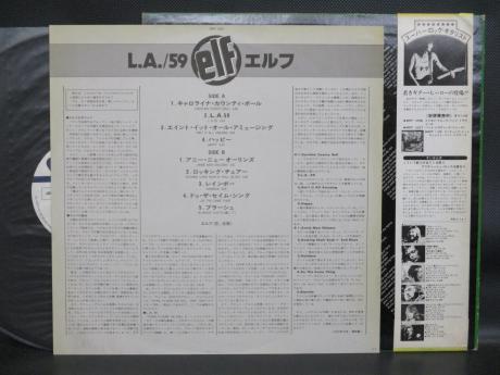 Backwood Records : DIO ELF - L. A. 59 Japan Orig. PROMO LP OBI WHITE LABEL  | Used Japanese Press Vinyl Records For Sale