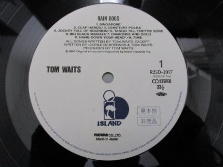 Backwood Records : Tom Waits Rain Dogs Japan Orig. PROMO LP OBI