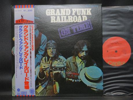 Grand Funk Railroad On Time Japan Rare LP OBI DIF