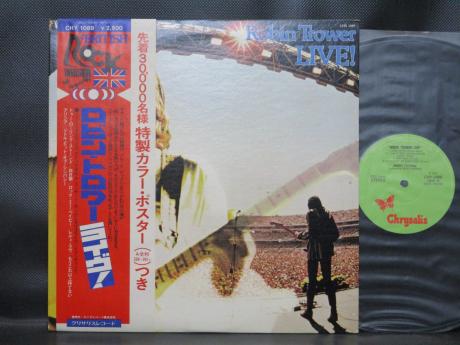 Robin Trower Live ! Japan Orig. LP OBI RARE POSTER