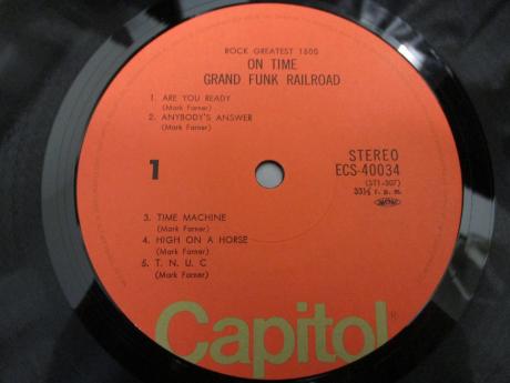 Grand Funk Railroad On Time Japan Rare LP OBI DIF