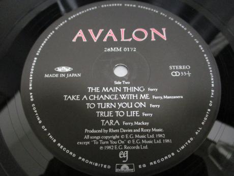 Roxy Music Avalon Japan Rare LP OBI