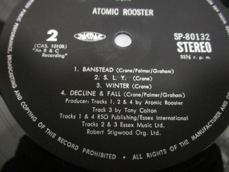 Backwood Records : Atomic Rooster 1st S/T Same Title Japan Orig