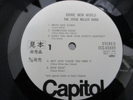 Steve Miller Band Brave New World Japan PROMO LP OBI WHITE LABEL