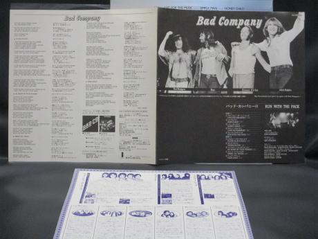 Bad Company Run With the Pack Japan Orig. LP OBI