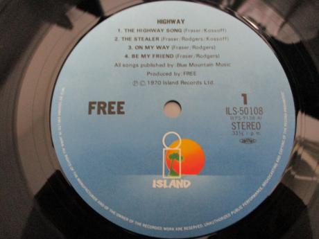 Free Highway Japan Rare LP BLACK & RED OBI