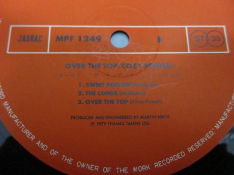Cozy Powell Over the Top Japan Orig. LP OBI