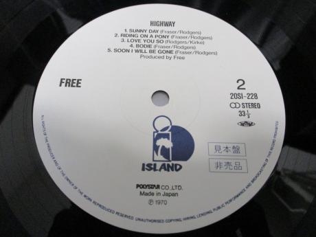 Free Highway Japan PROMO LP OBI + INSERT WHITE LABEL
