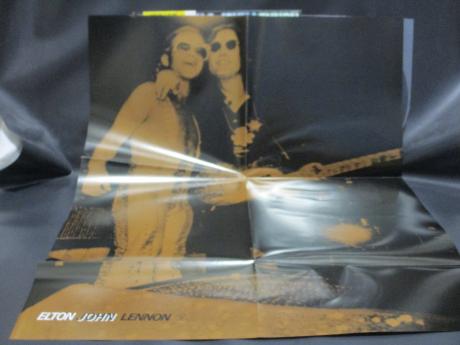 Elton John & John Lennon Live 1974 Japan Orig. PROMO LP OBI POSTER & PRO-INSERT