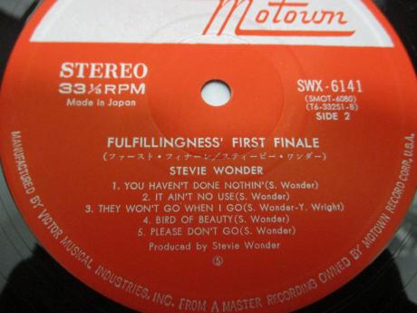 Stevie Wonder Fulfillingness' First Finale Japan Orig. LP 2OBI