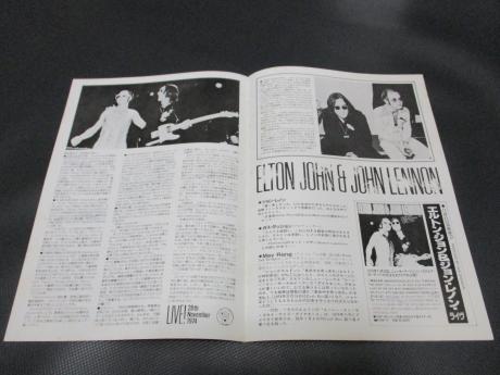 Elton John & John Lennon Live 1974 Japan Orig. PROMO LP OBI POSTER & PRO-INSERT