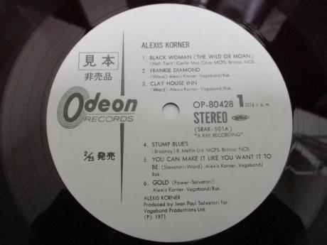 Alexis Korner Alexis Japan Orig. PROMO LP WHITE LABEL RED WAX