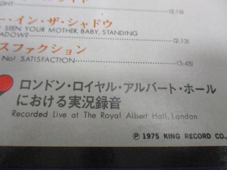 Rolling Stones In Concert Max 20 Japan ONLY Live LP OBI