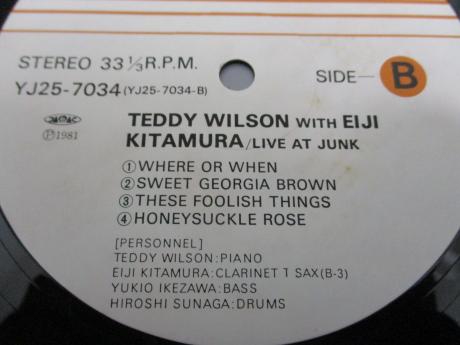 Teddy Wilson With Eiji Kitamura Live At Junk Japan ONLY LP OBI