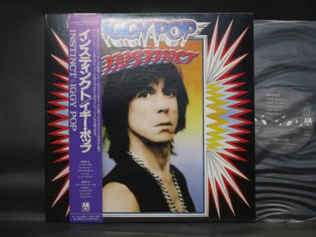 Backwood Records Iggy Pop Instinct Japan Orig. PROMO LP OBI | Japanese Press Vinyl Records For