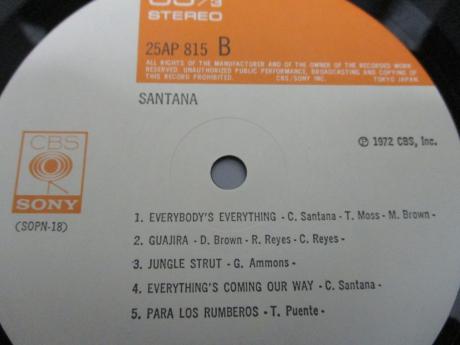 Santana 3rd S/T Same Title Japan Rare LP GREEN OBI