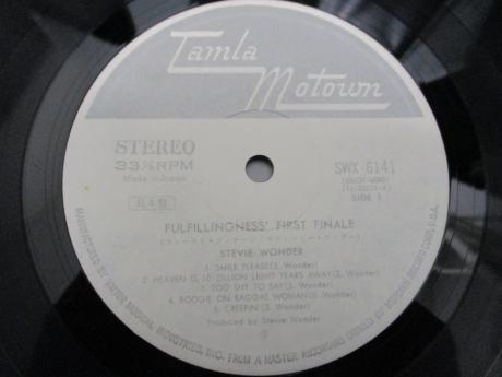 Stevie Wonder Fulfillingness' First Finale Japan Early Press PROMO LP 2OBI WHITE LABEL