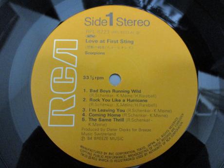 Scorpions Love At First Sting Japan Orig. LP OBI