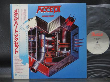 Accept Metal Heart Japan Orig. LP OBI INSERT