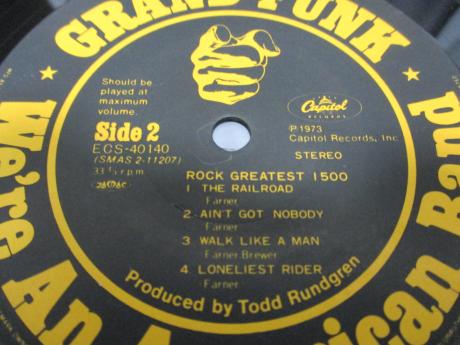 Grand Funk Railroad We're An American Band Japan Rare LP BLACK OBI