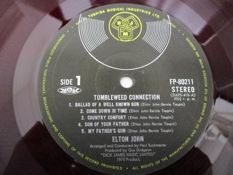 Elton John Tumbleweed Connection Japan Orig. LP RED WAX