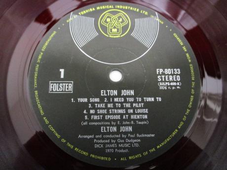 Elton John 2nd Same Title Japan Orig. LP OBI RED WAX