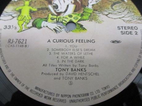 Genesis Tony Banks A Curious Feeling Japan Orig. LP OBI