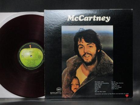 Paul McCartney McCartney Japan Orig. LP MEDAL OBI RED WAX