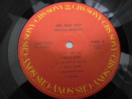 Queen Freddie Mercury Mr. Bad Guy Japan Orig. LP CAP OBI PIN-UP