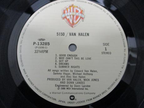 Van Halen 5150 Japan Orig. LP OBI POSTCARD