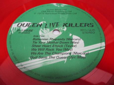 Queen Live Killers Japan Orig. 2LP OBI GREEN & RED DISC