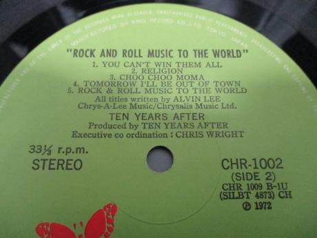 Ten Years After Rock & Roll Music to the World Japan Orig. LP OBI