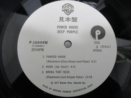 Deep Purple Power House Japan Orig. PROMO LP OBI WHITE LABEL POSTER