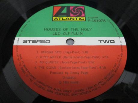 Led Zeppelin Houses of the Holy Japan Rare LP OBI