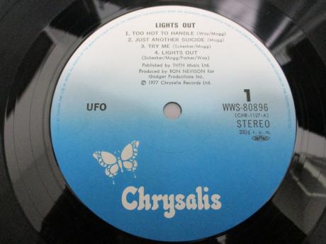 UFO Lights Out Japan Rare LP WHITE OBI