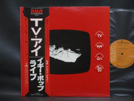 Iggy Pop T.V. Eye 1977 Live Japan Orig. LP OBI INSERT