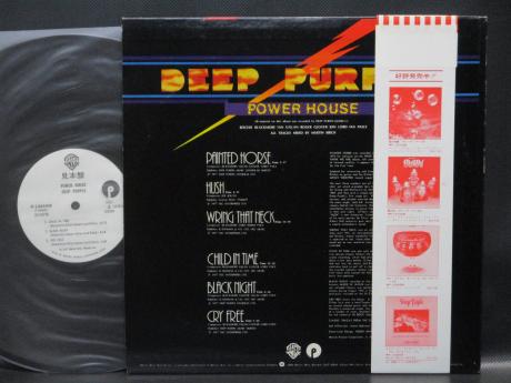 Deep Purple Power House Japan Orig. PROMO LP OBI WHITE LABEL POSTER