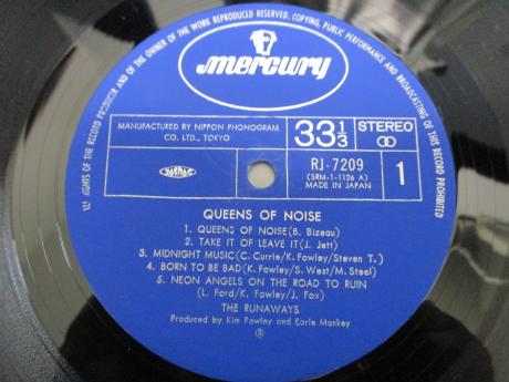 Runaways Queens of Noise Japan Orig. LP OBI RARE BIG POSTER