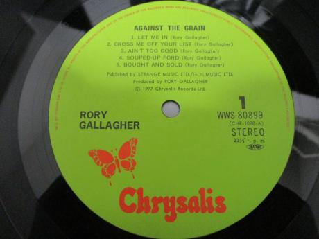 Rory Gallagher Against the Grain Japan TOUR ED LP 2OBI