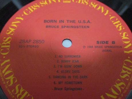 Bruce Springsteen Born in the USA Japan Early Press LP CAP OBI SHRINK